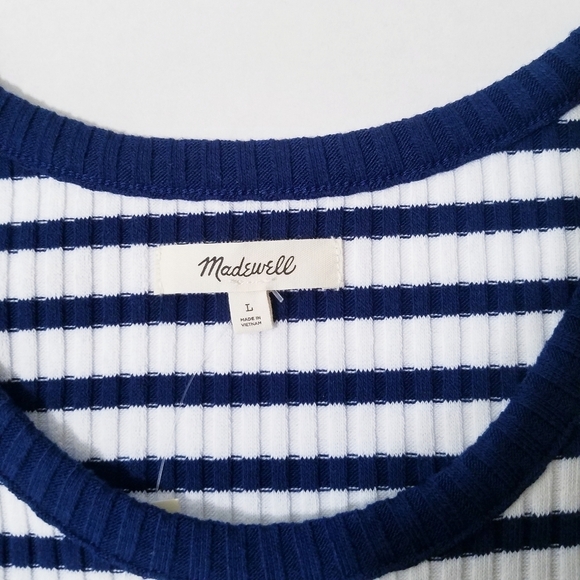 NEW Madewell | Stripe Sleeveless Tank Maxi Dress L - Picture 12 of 14